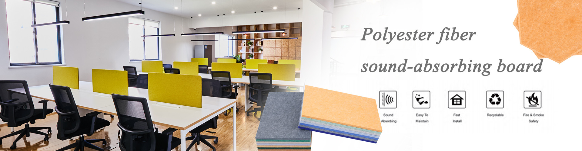 jakość Poliestrowe panele akustyczne Fabryka